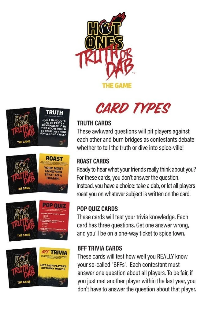 Hot Ones Truth Or Dab The Game 4 Hot Ones Truth Or Dab The Game - Image 2