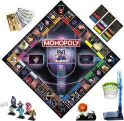 Hasbro Monopoly Space Jam Edition 7 Hasbro Monopoly Space Jam Edition -Entertainment Game Store 195166112138 2