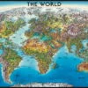 Ravensburger World Map Puzzle 2000 Pieces -Entertainment Game Store 4005556166831