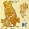 Crystal Puzzle - Golden Retriver & Puppy -Entertainment Game Store 4893718902188
