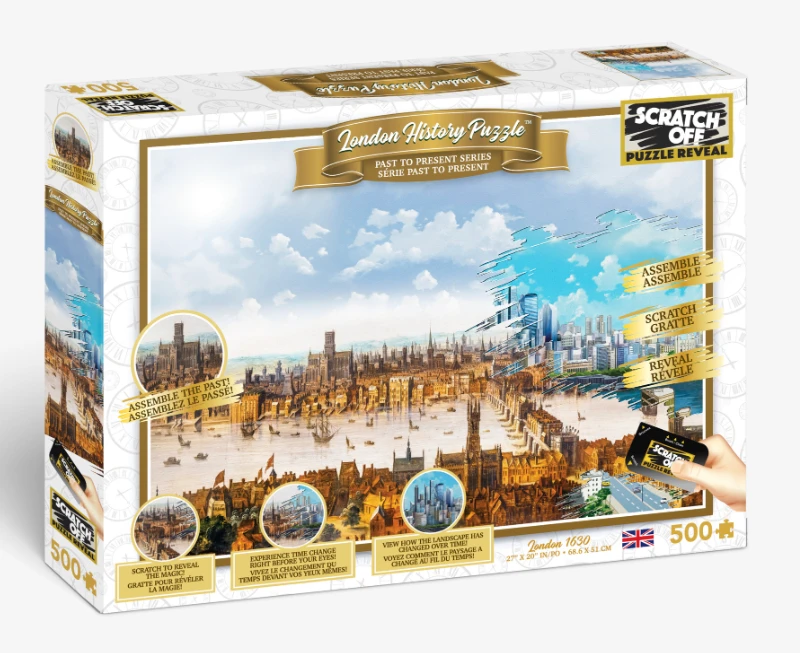 Scratch Off London Jigsaw Puzzle 500 Pieces 3 Scratch Off London Jigsaw Puzzle 500 Pieces