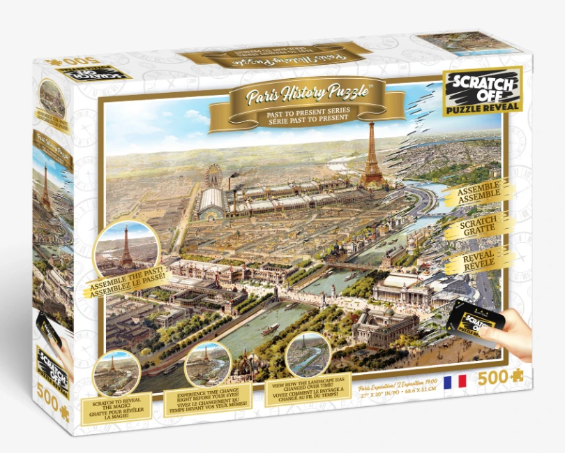 Scratch Off Paris Jigsaw Puzzle 500 Pieces 3 Scratch Off Paris Jigsaw Puzzle 500 Pieces