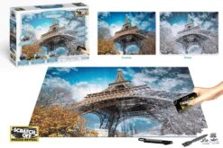 Scratch Off Seasons Eiffel Tower Jigsaw Puzzle -Entertainment Game Store 714832621028 1