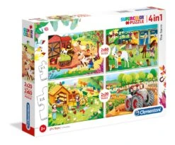 Clementoni The Farm 2x20+2x60 Pcs Puzzle