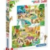 Clementoni Zoo 2x60 Pcs Puzzle -Entertainment Game Store 8005125216031