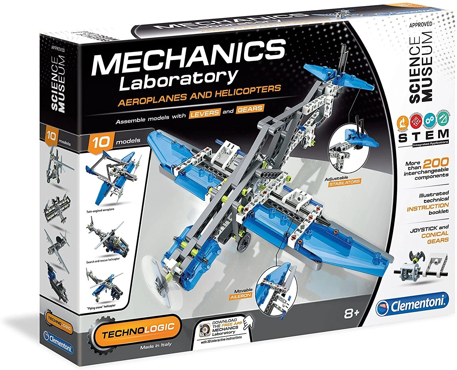 Clementoni Mechanics Lab Aeroplanes & Helicopters 3 Clementoni Mechanics Lab Aeroplanes & Helicopters