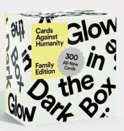 Cards Against Humanity Family Edition First Expansion Glow In The Dark Box