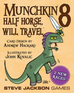 Steve Jackson Games Munchkin 8: Half Horse, Will Travel -Entertainment Game Store 837654321393 1