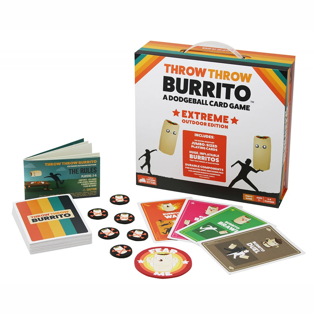 EXPLODING KITTENS Throw Throw Burrito Extreme Outdoor Edition 3 EXPLODING KITTENS Throw Throw Burrito Extreme Outdoor Edition