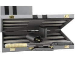 Backgammon Deluxe Grey 18"