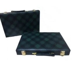 Backgammon Green Checkered Vinyl 15" -Entertainment Game Store K1034 1
