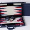 Dal Rossi Italy Blue Backgammon 15" PU Leather -Entertainment Game Store K1211DR