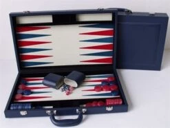 Dal Rossi Italy Blue Backgammon 18" PU Leather