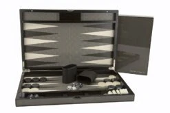 Dal Rossi Carbon Fibre Finish Backgammon 15"