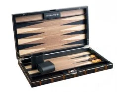 Dal Rossi Luxury Mosaic Wood Veneer Backgammon 18"