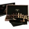 Dal Rossi Chess Set, Folding, Walnut Inlaid, 15" -Entertainment Game Store L2020DR