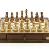 Dal Rossi Italy Walnut Chess Set 20 Brown And Box Wood Grain Finish 110mm Chess Pieces -Entertainment Game Store L9920DR