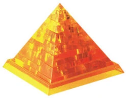 3D Crystal Puzzle - Golden Pyramid
