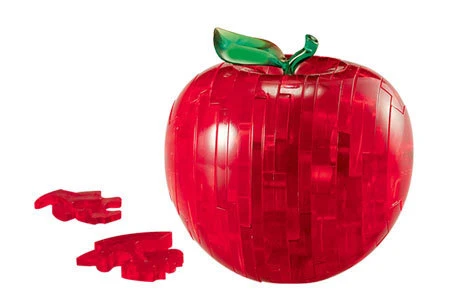 3D Crystal Puzzle - Red Apple 4 3D Crystal Puzzle - Red Apple - Image 2