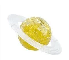 3D Crystal Puzzle - Saturn - Golden
