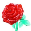3D Crystal Puzzle - Rose - Red