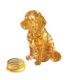 3D Crystal Puzzle - Golden Retriever