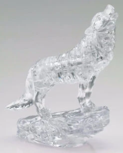 3D Crystal Puzzle - Clear Wolf