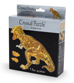 3D Crystal Puzzle - Brown T-Rex