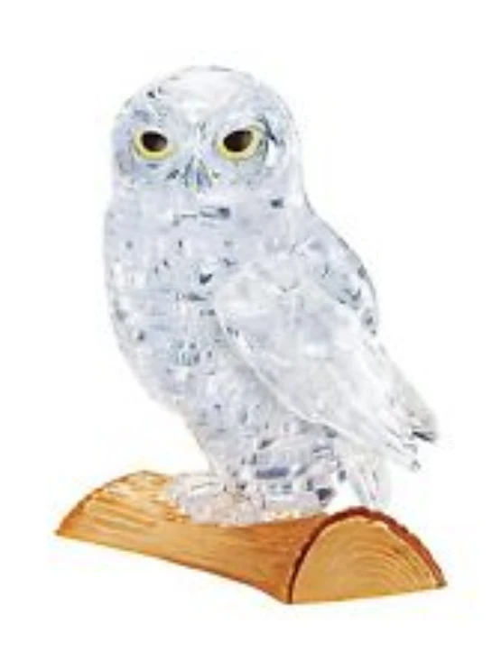 3D Crystal Puzzle - Clear Owl 3 3D Crystal Puzzle - Clear Owl