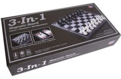 Magnetic Chess Checkers & Backgammon (3 In 1) 10"