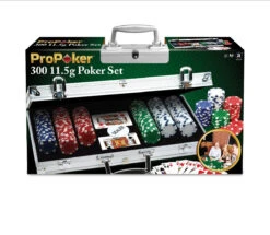 Poker Chips Set In Aluminium Case - 300 Chips